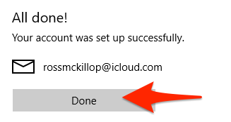 如何在windows10设置iCloud.com电子邮件