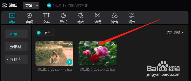 如何在剪映中同时导入多张图片