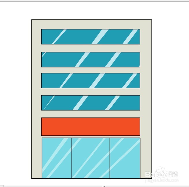 flash绘制一座带玻璃的建筑物