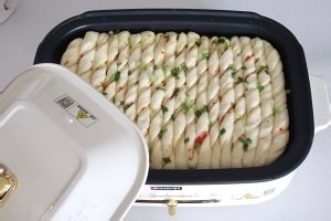 生煎剁椒花卷的做法