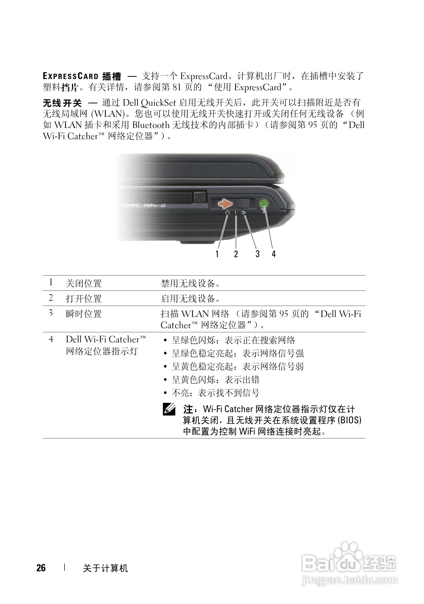 戴尔Vostro 1700笔记本电脑使用说明书:[3]