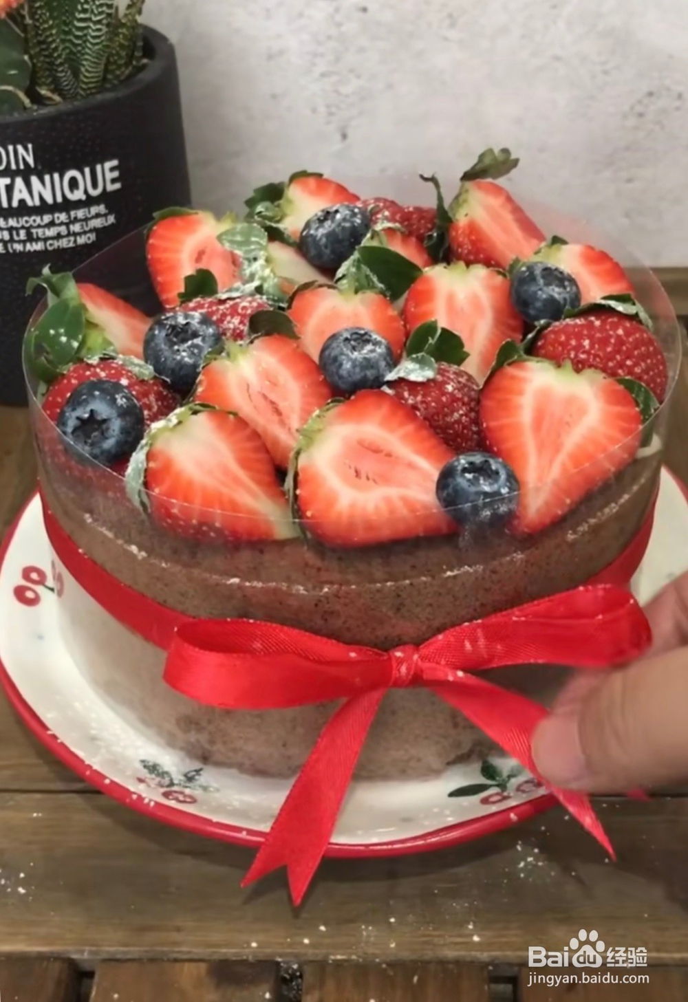 草莓漩涡蛋糕的教程