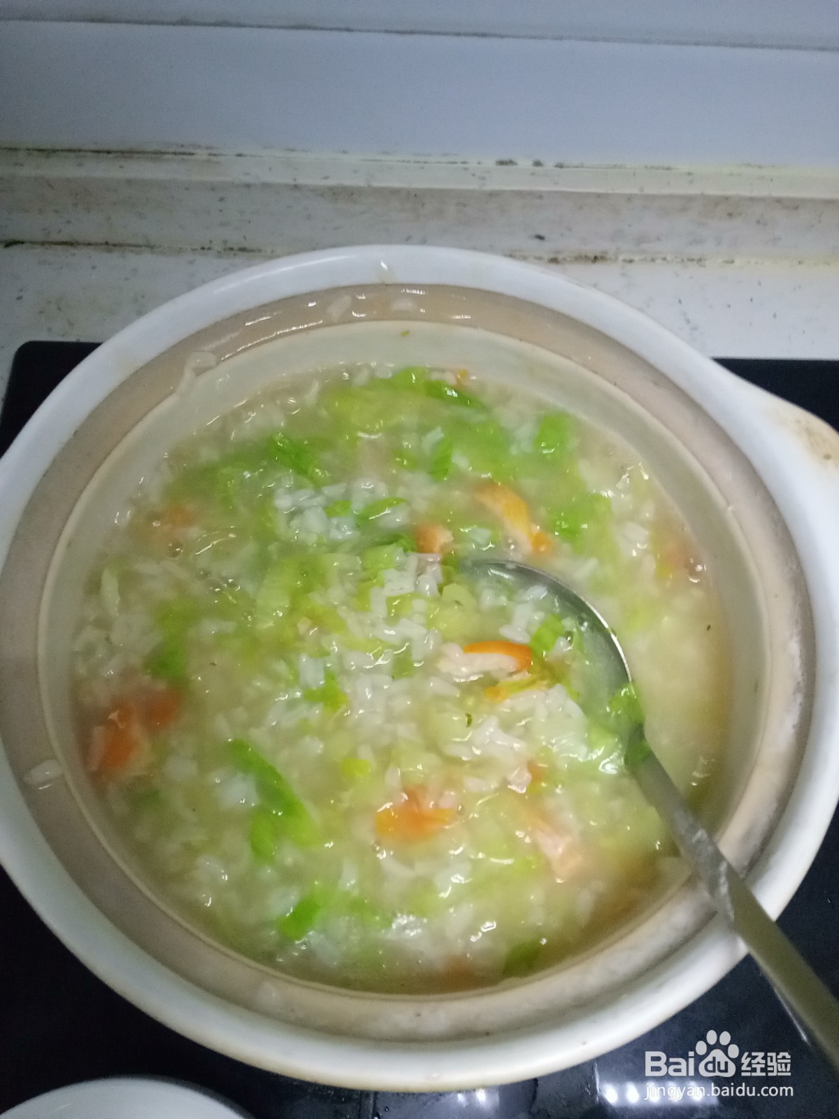 鸡柳生菜咸粥