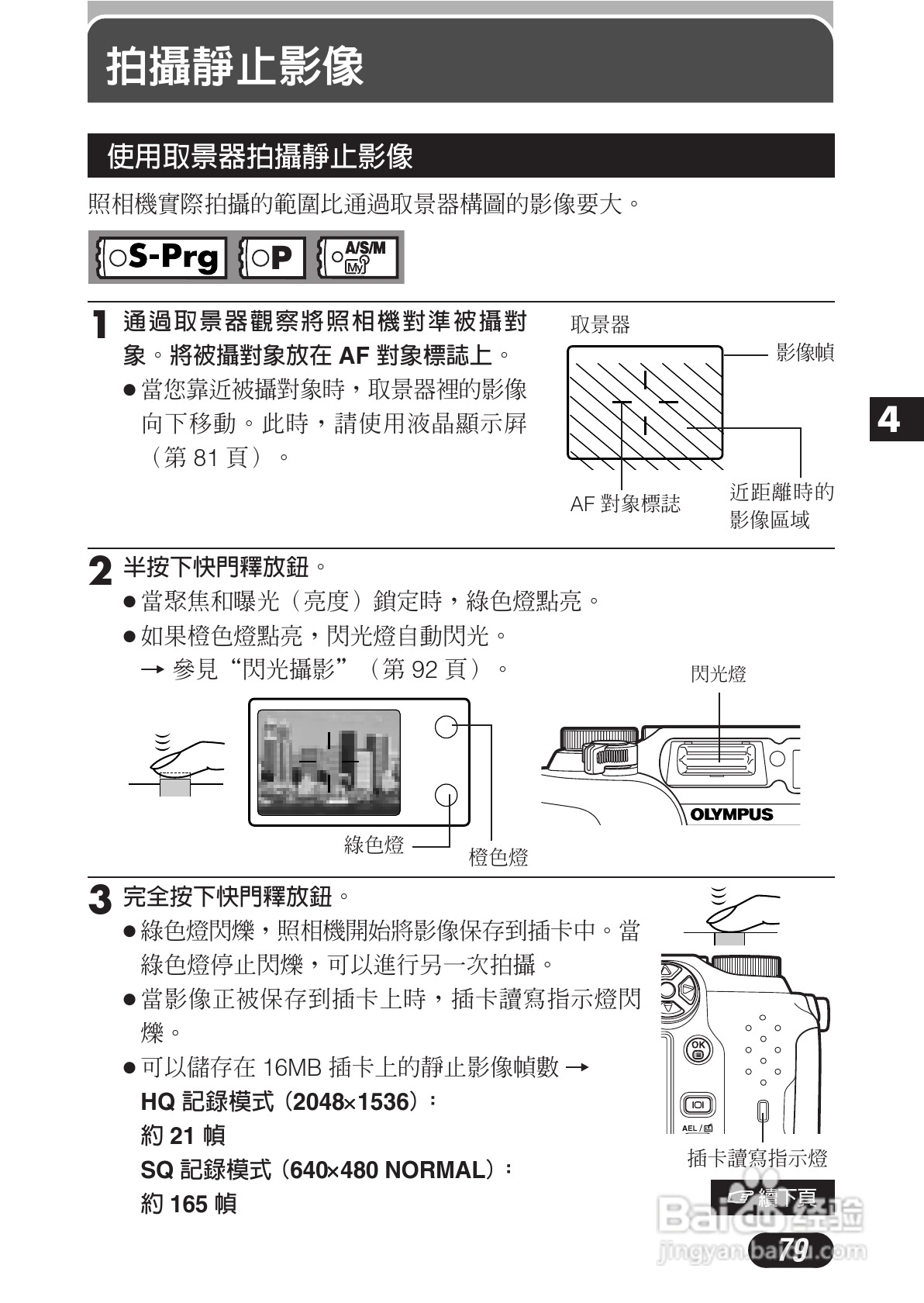 OLYMPUS数码照相机C-3020ZOOM使用说明书:[8]