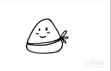如何画粽子的简笔画
