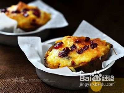 孕妇健康食谱：[4]蔓越莓奶酪焗红薯