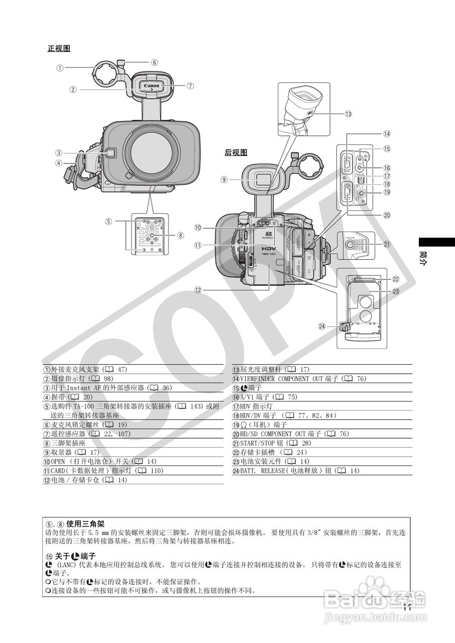 佳能XH A1S数码摄像机使用说明书:[2]