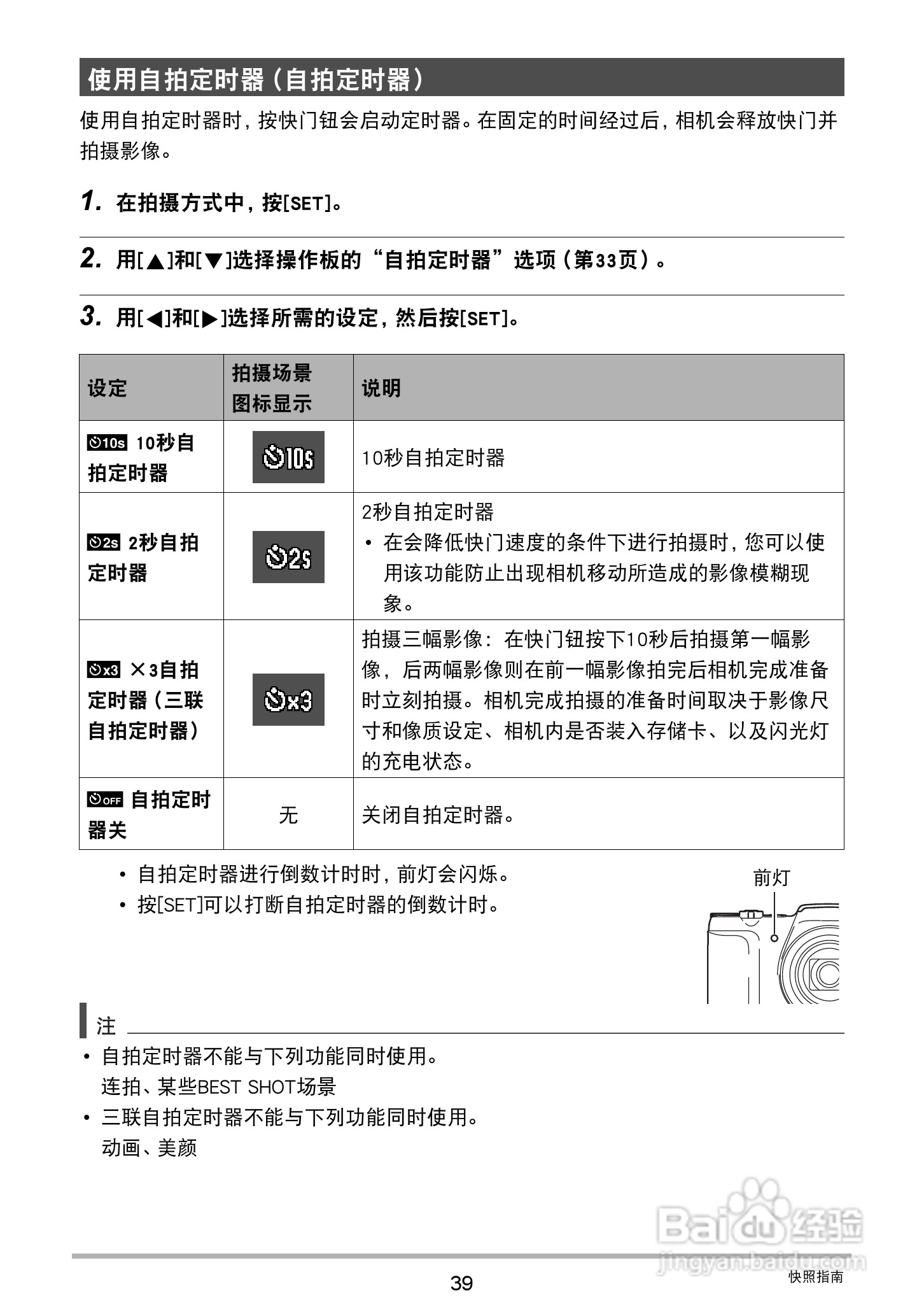 卡西欧EX-ZS200数码相机说明书:[4]