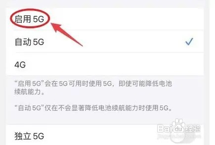 苹果13手机怎么启用5g网