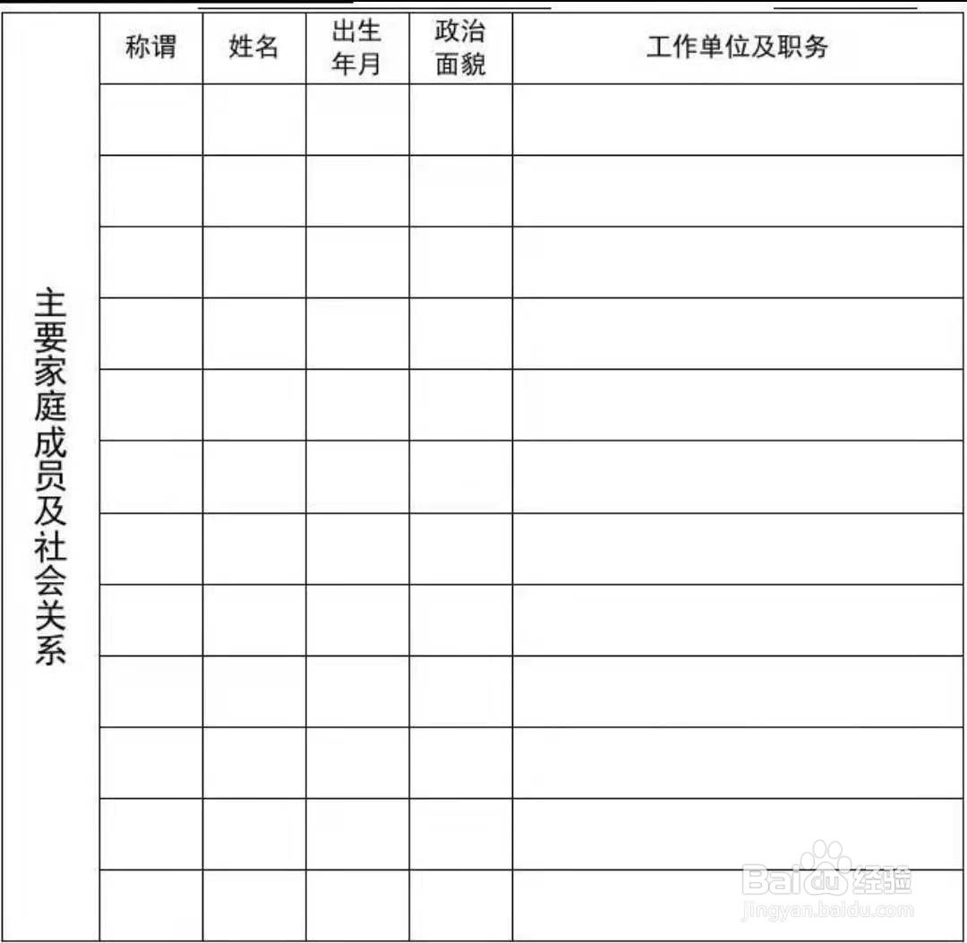 社会交往情况如何填写