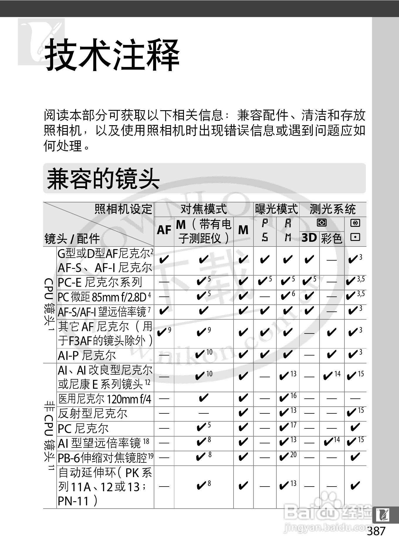 尼康D4数码相机使用说明书:[43]