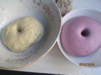 紫薯双色馒头做法