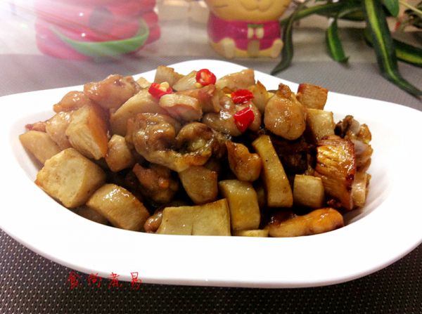 孜然杏鲍菇烤鸡腿