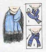 圍脖怎么圍好看