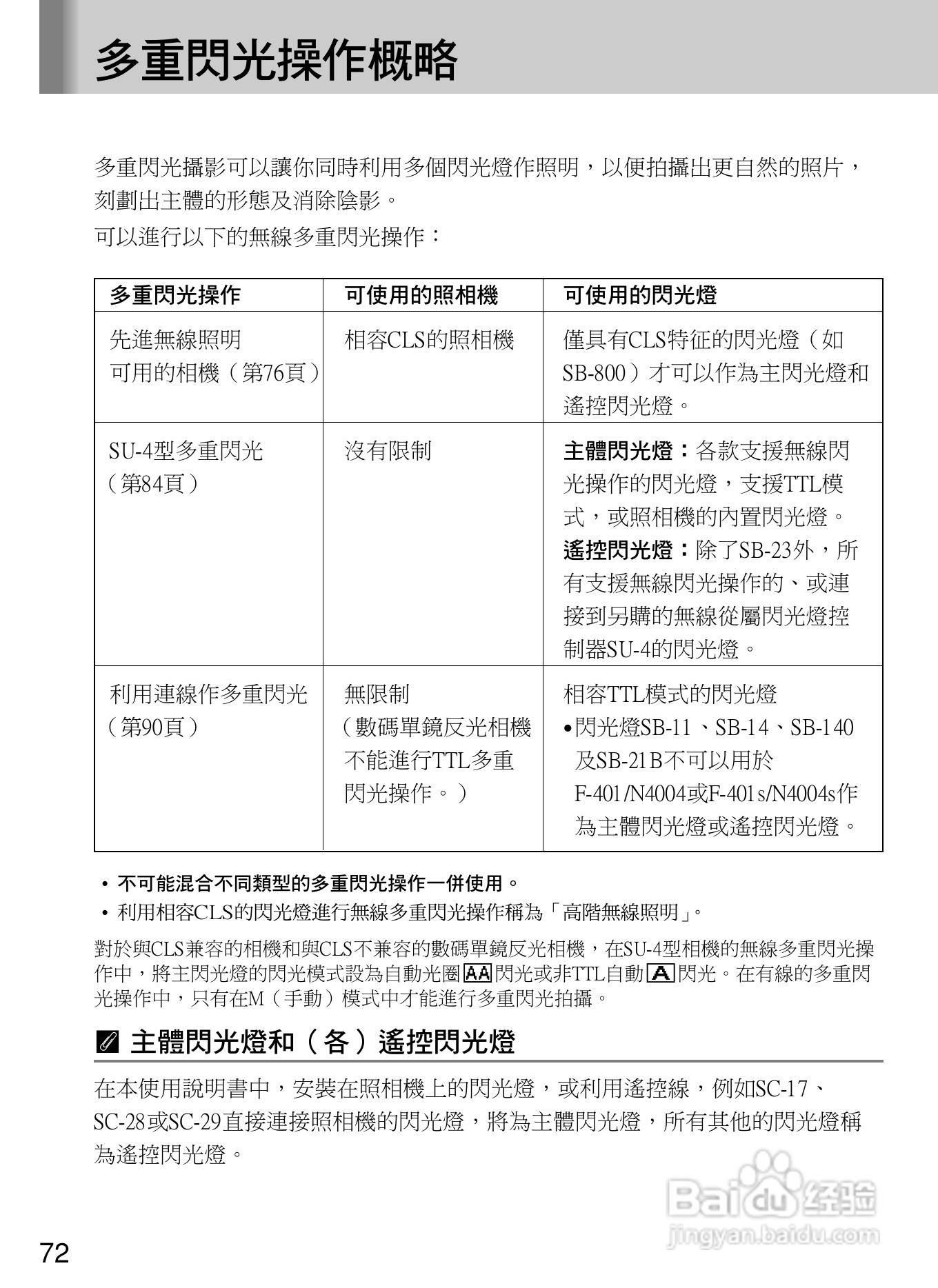 Nikon SB800自动对焦闪光灯使用说明书:[8]