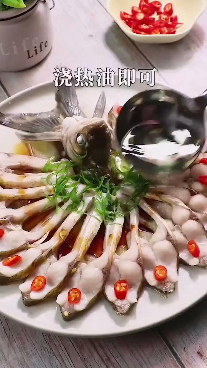 孔雀开屏鱼怎么做?