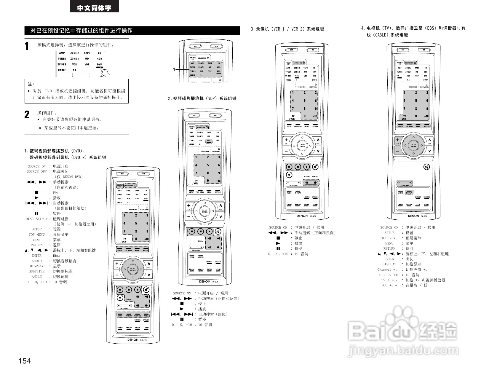 DENON AVR-3805收音环绕扩音机操作说明书:[8]
