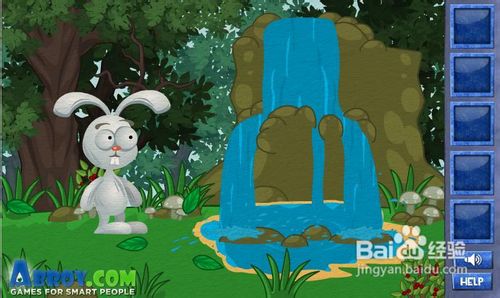 在线小游戏：聪明的兔子--瀑布关通关攻略