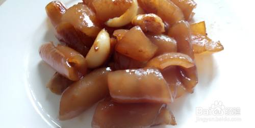 蒜香红烧猪皮的做法