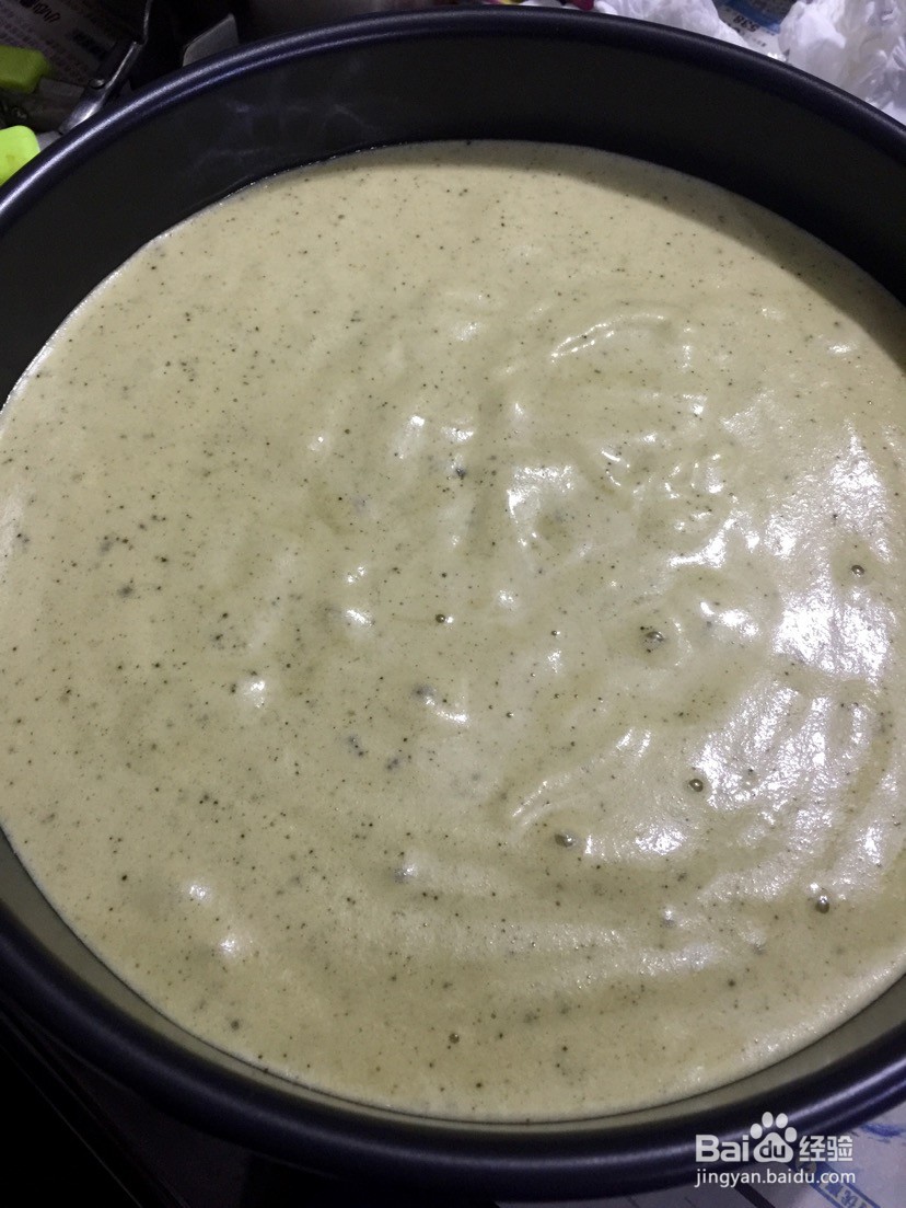 抹茶戚风蛋糕的做法