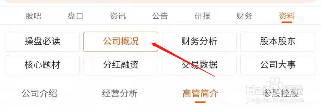 东方财富在哪里查询个股所有高管的简介信息