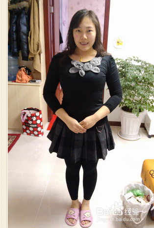 泡泡袖显瘦韩版修身打底T恤搭配短裙