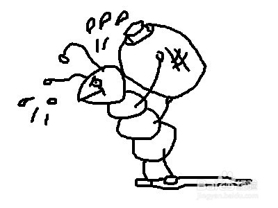 简笔画系列-怎样画蚂蚁