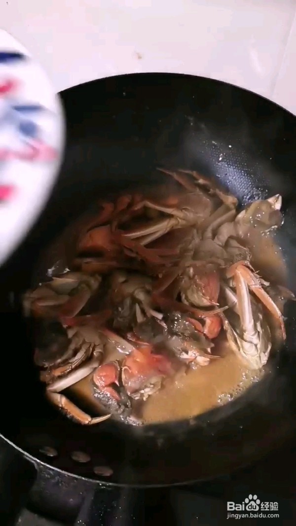 清炒河蟹的做法