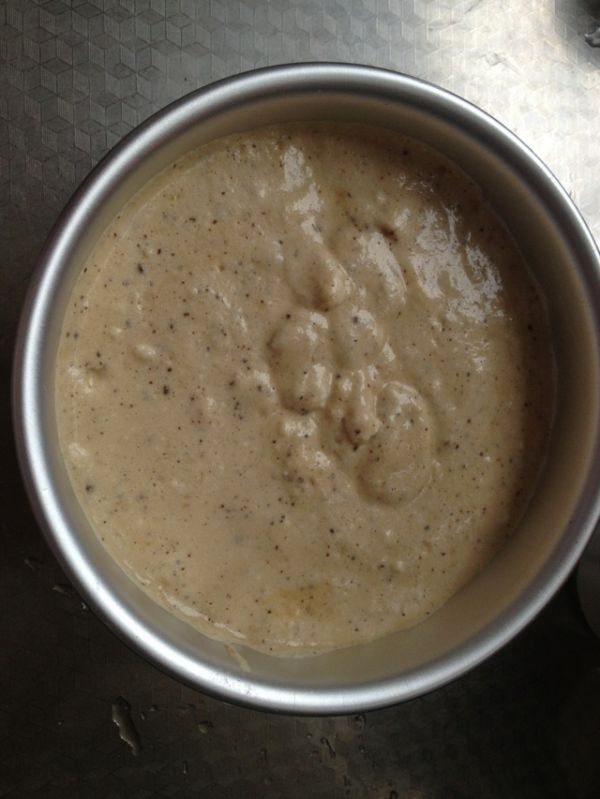 黄桃巧克力戚风裸蛋糕