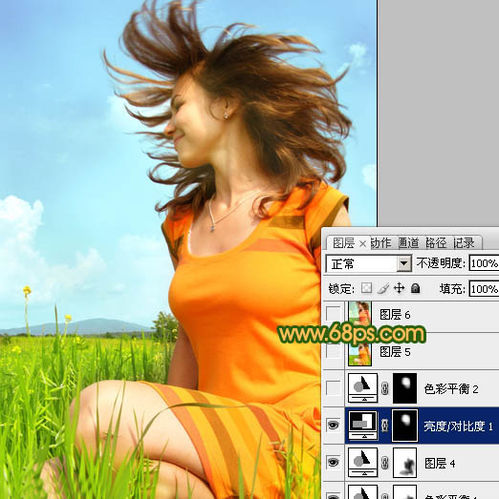 怎样用Photoshop调出偏灰人物图片柔美的青绿色