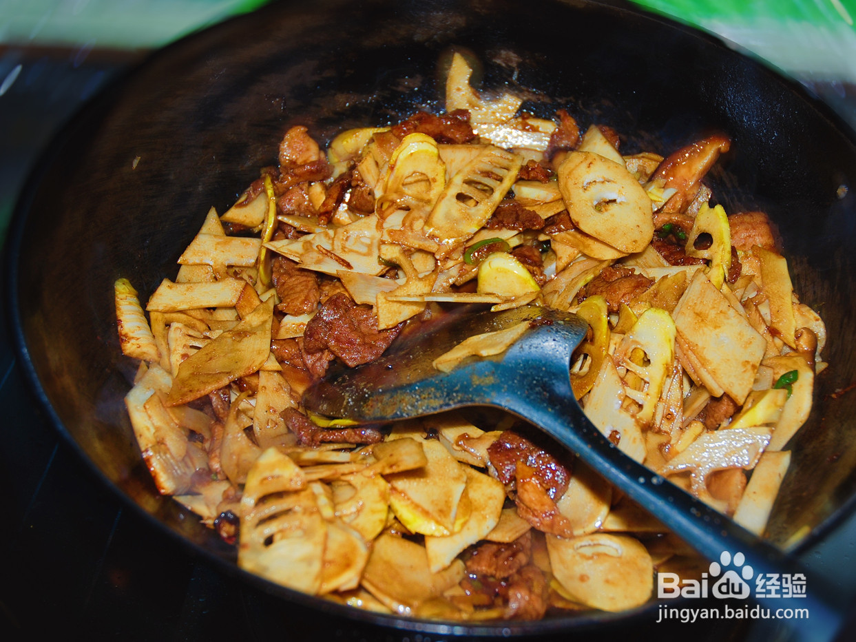 春笋炒肉的做法