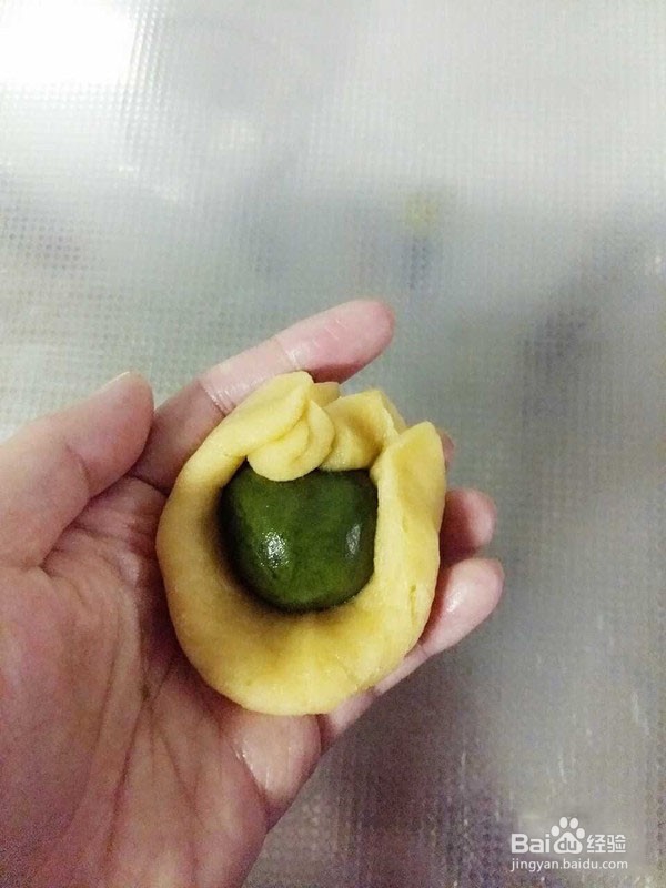 教你怎么做抹茶红豆酥