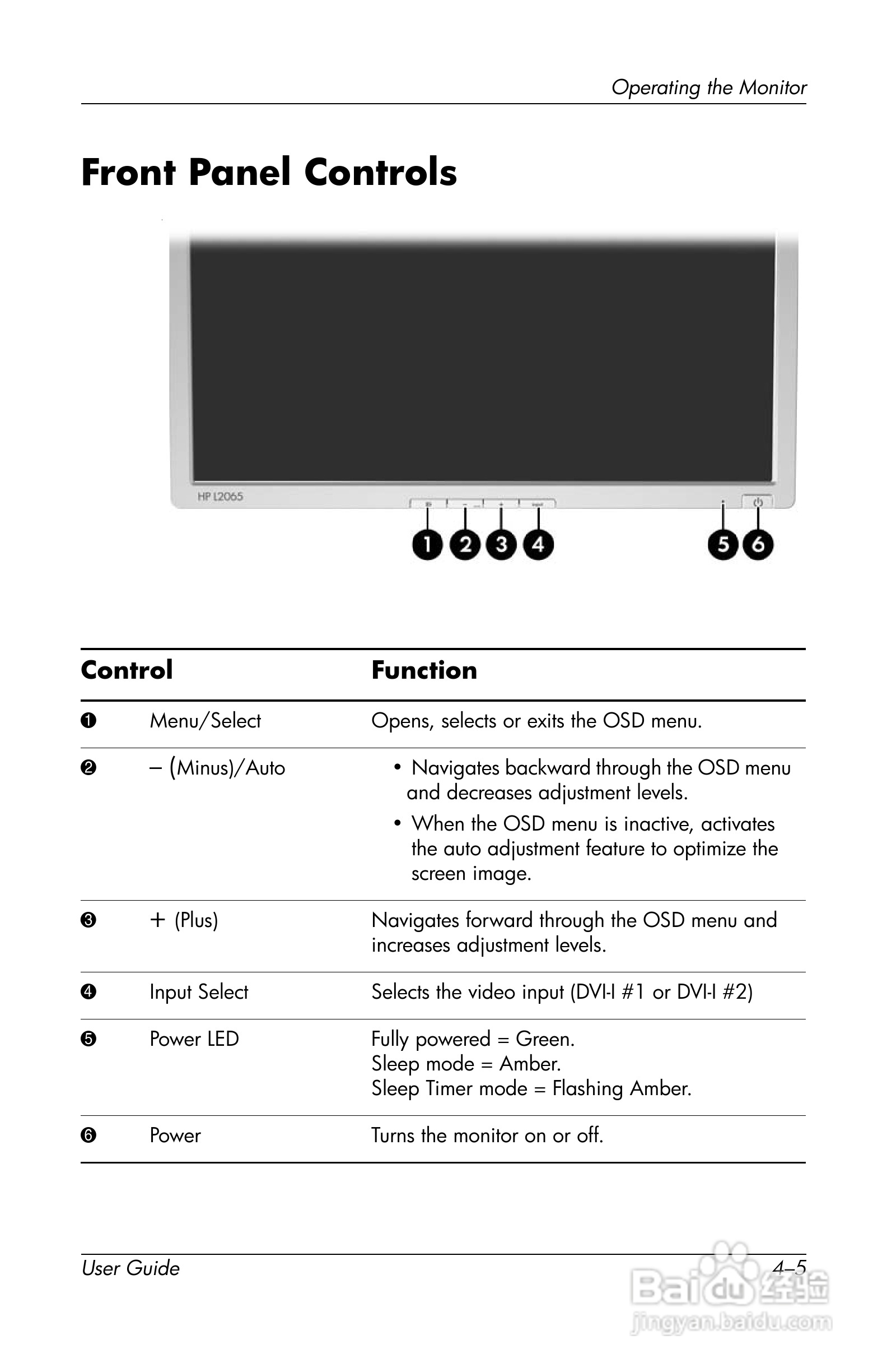 HP LP2065 20/LP2465 24/LCD显示器用户手册:[4]
