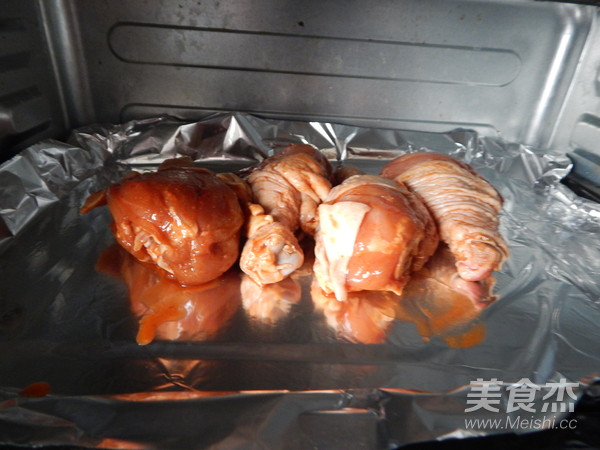 孜然料烤鸡腿