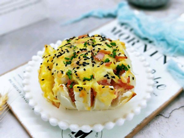 芝士火腿开花馒头