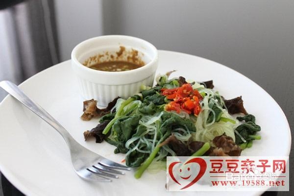 多味木耳菜的制作方法