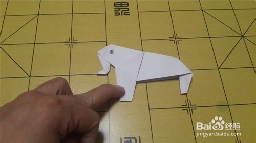可爱小象的纸艺折法