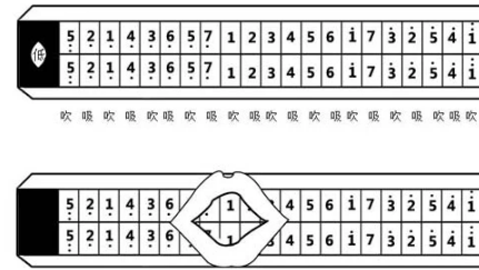 快速掌握口琴音阶(24孔)