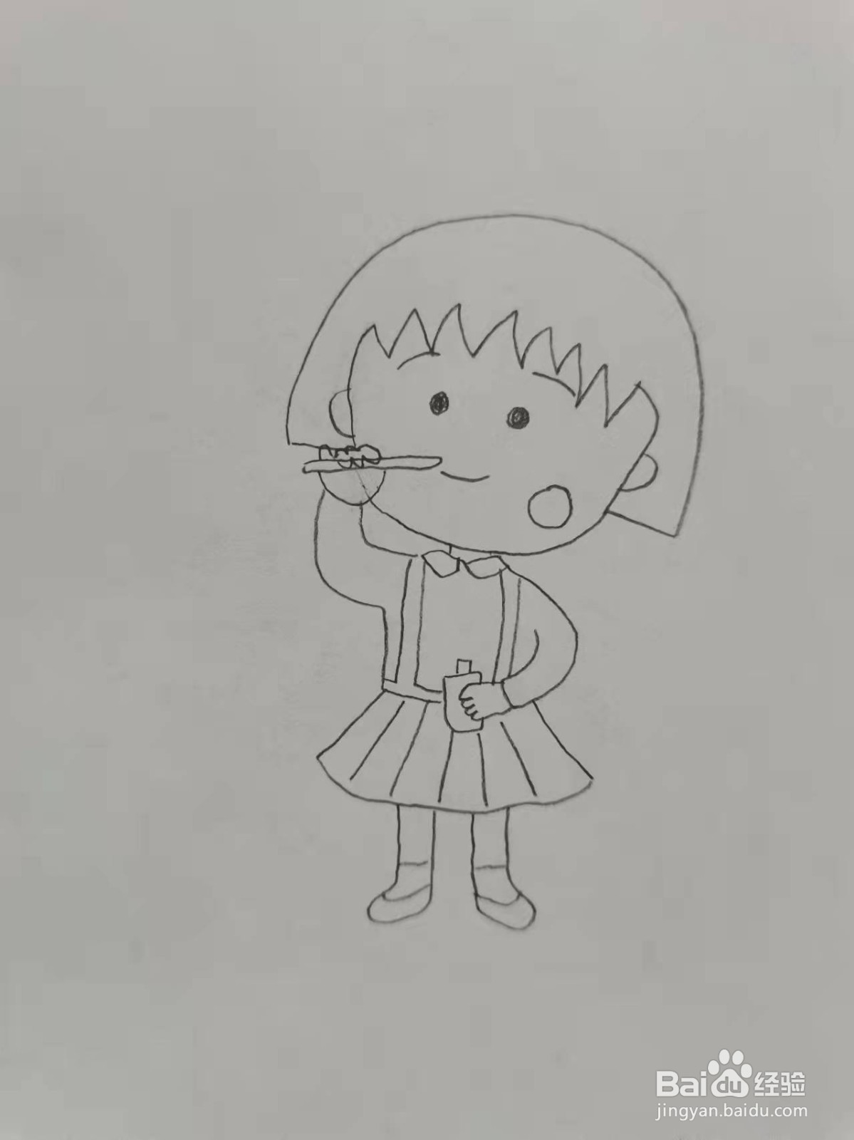 樱桃小丸子简笔画