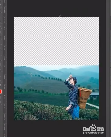 PS如何把横图改成竖图