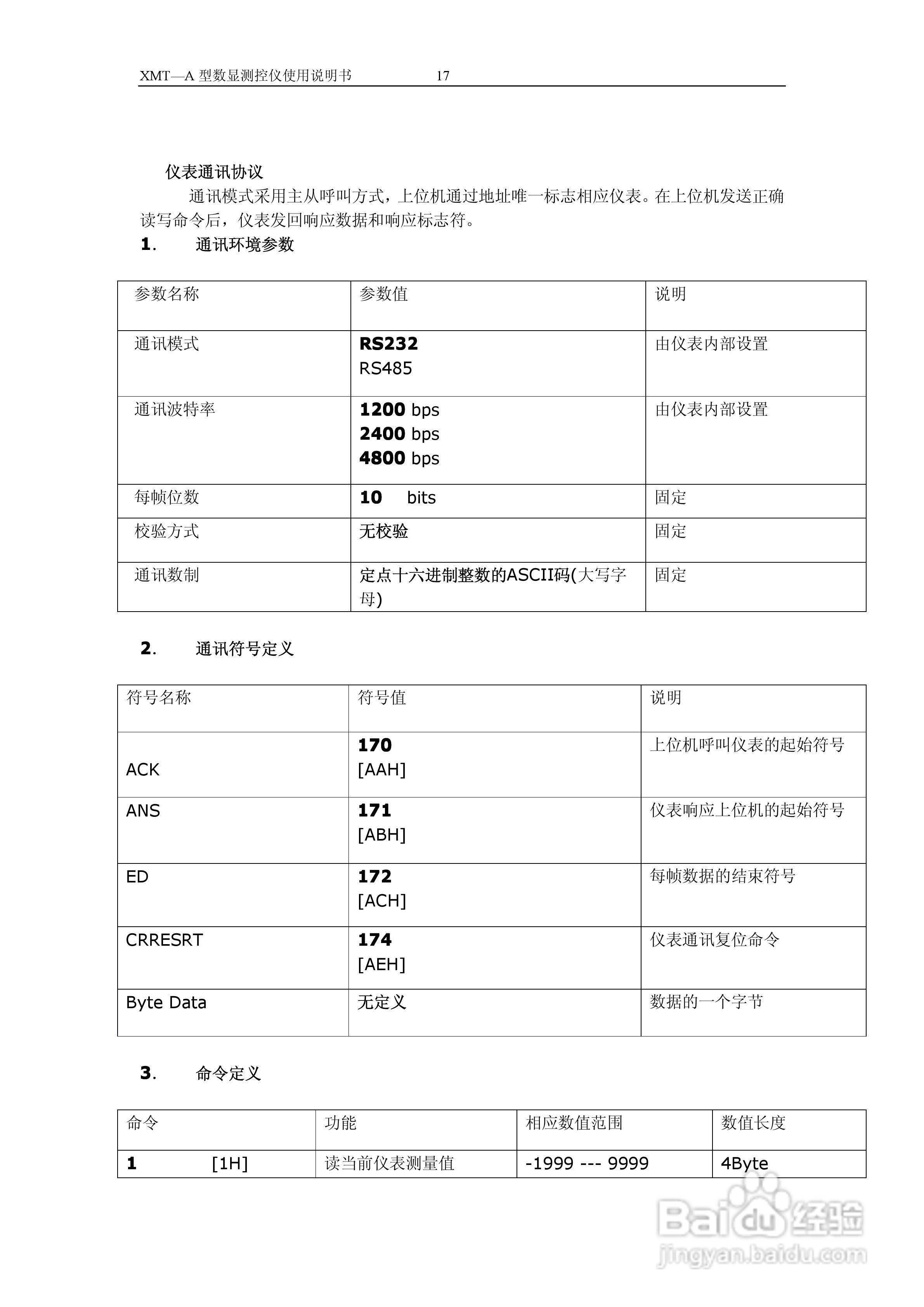 XMT-A数显温度控制器说明书:[2]