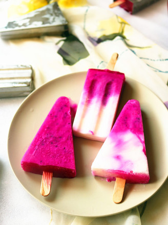 火龙果酸奶冰棍