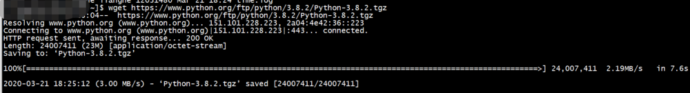 编译安装python3.8.2