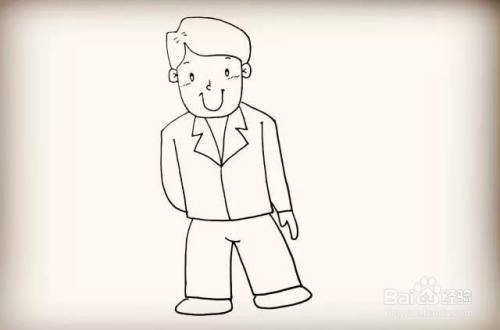 爸爸的简笔画教程