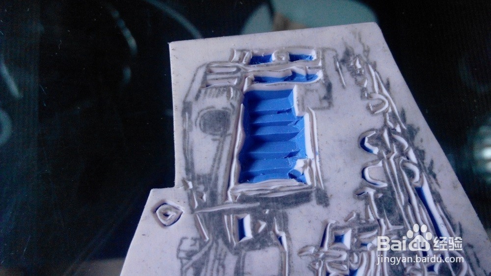 手工橡皮章之火车橡皮章