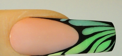 指尖抽象画美甲