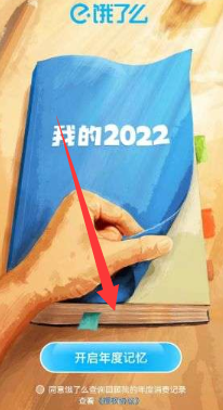 2022饿了么年度账单怎么查看