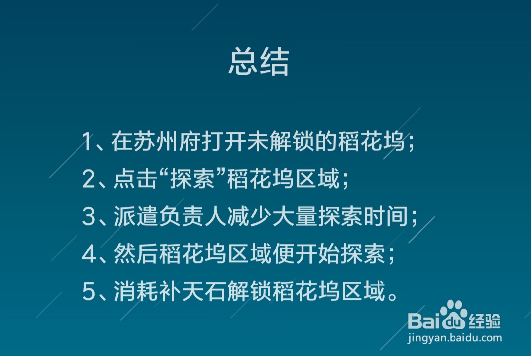江南百景图稻花坞区域怎么解锁
