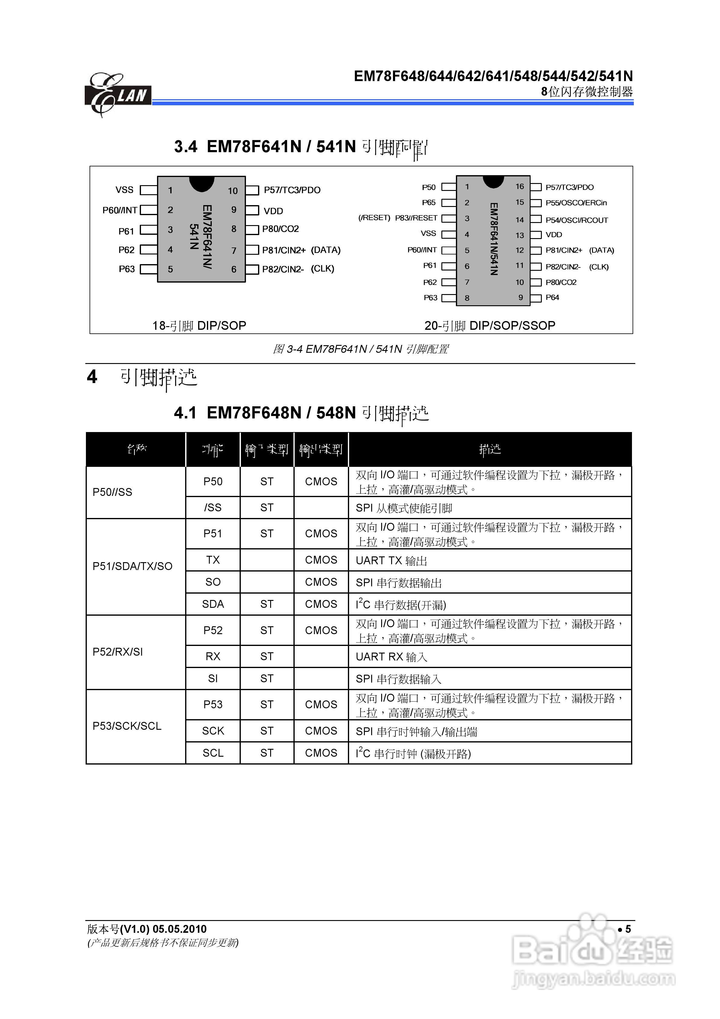 EM78F 8位闪存微控制器说明书:[2]