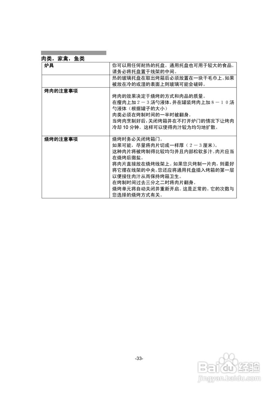西门子HB230510W烤箱使用说明书:[4]